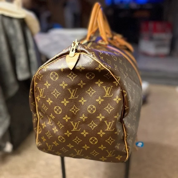 Louis Vuitton Monogram Canvas Duffel keepall w Vachetta Trim COA Included Sz55 - Picture 7 of 15